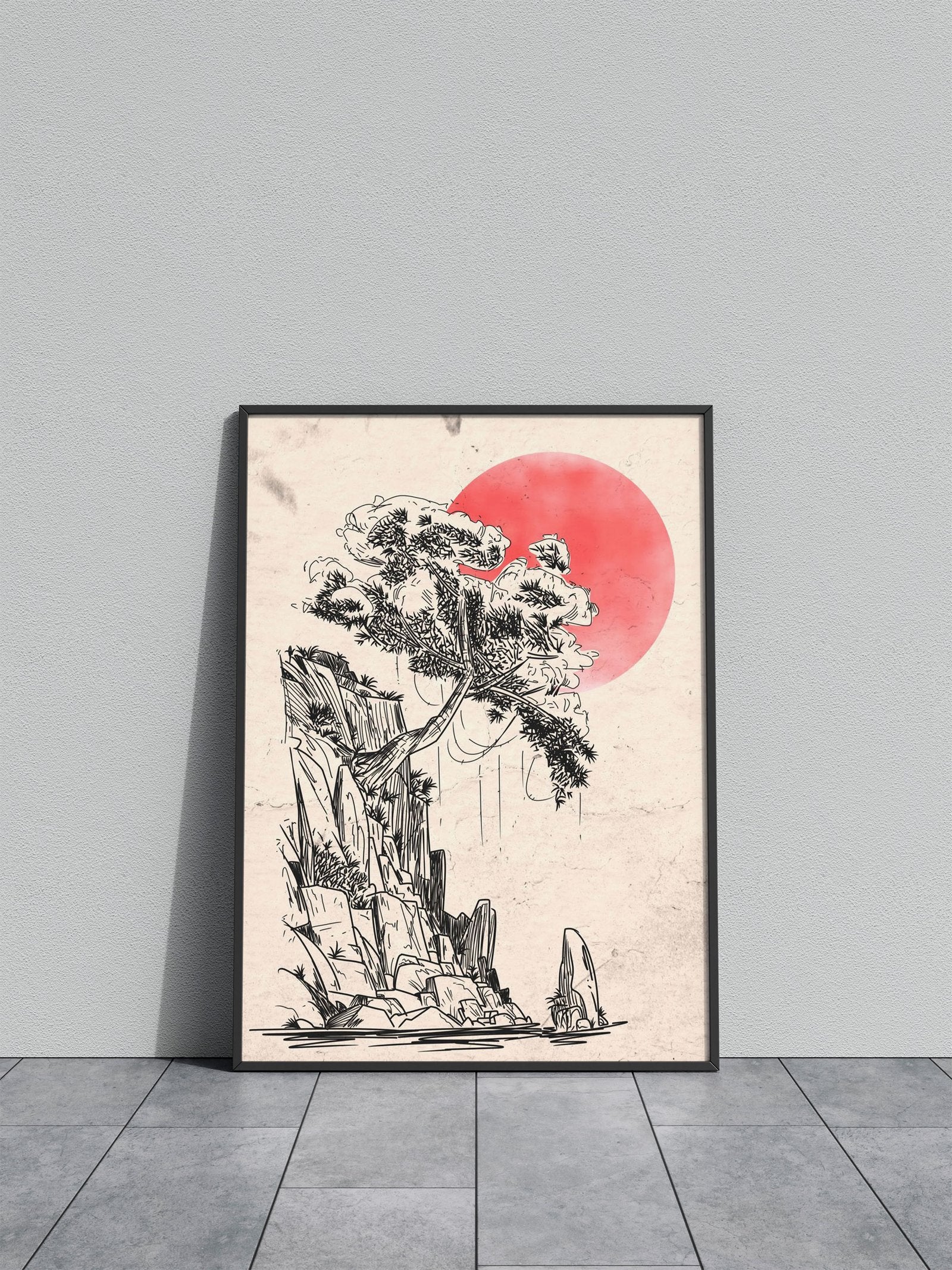 Trees Japanese Asian Style Poster | Wall Art for Home & Office | High-Quality Print - High-Quality Visual Display