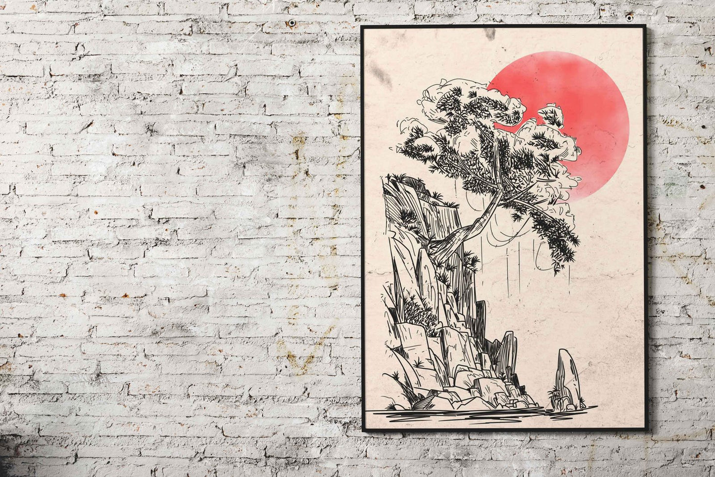 Trees Japanese Asian Style Poster | Wall Art for Home & Office | High-Quality Print - High-Quality Visual Display
