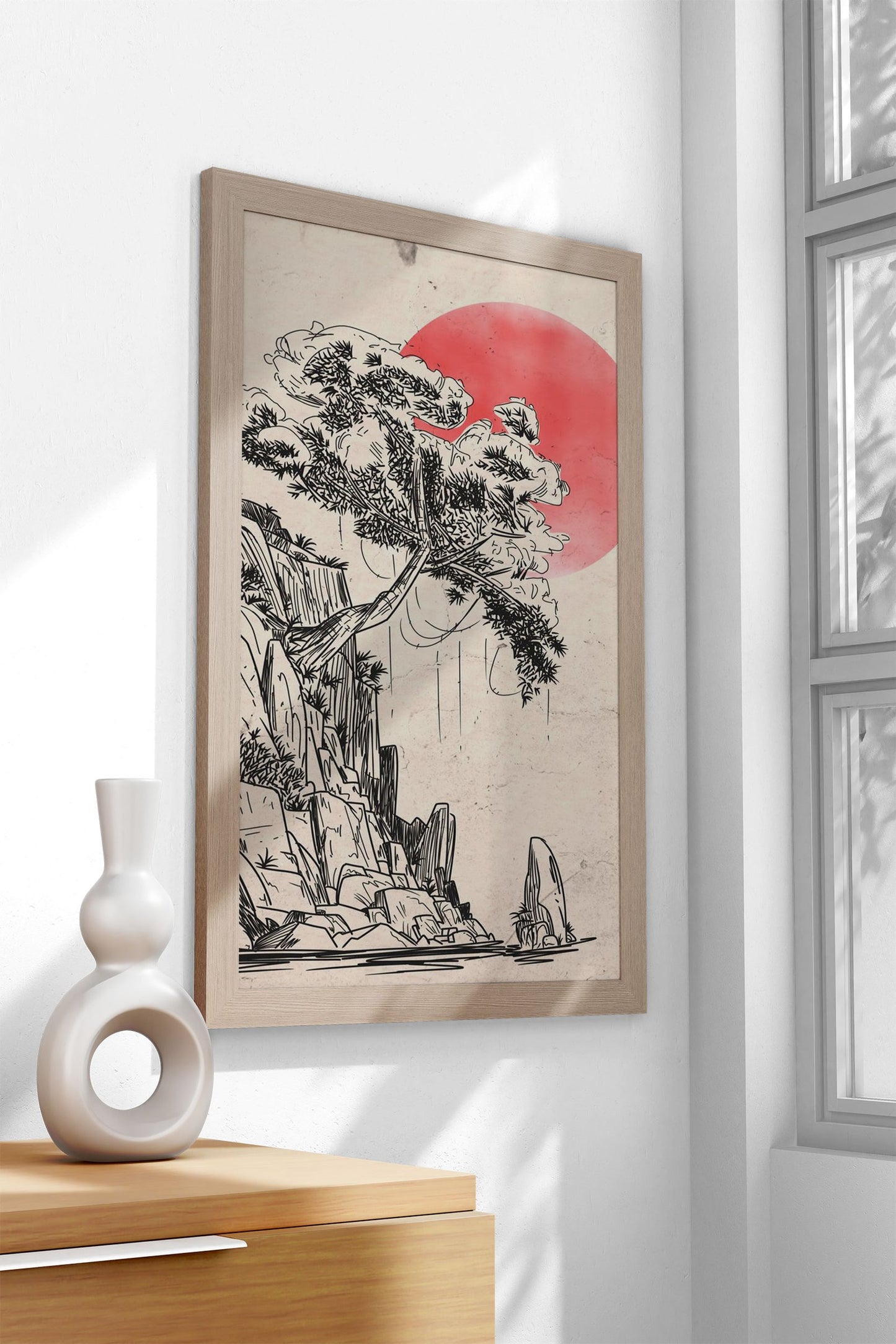 Trees Japanese Asian Style Poster | Wall Art for Home & Office | High-Quality Print - High-Quality Visual Display