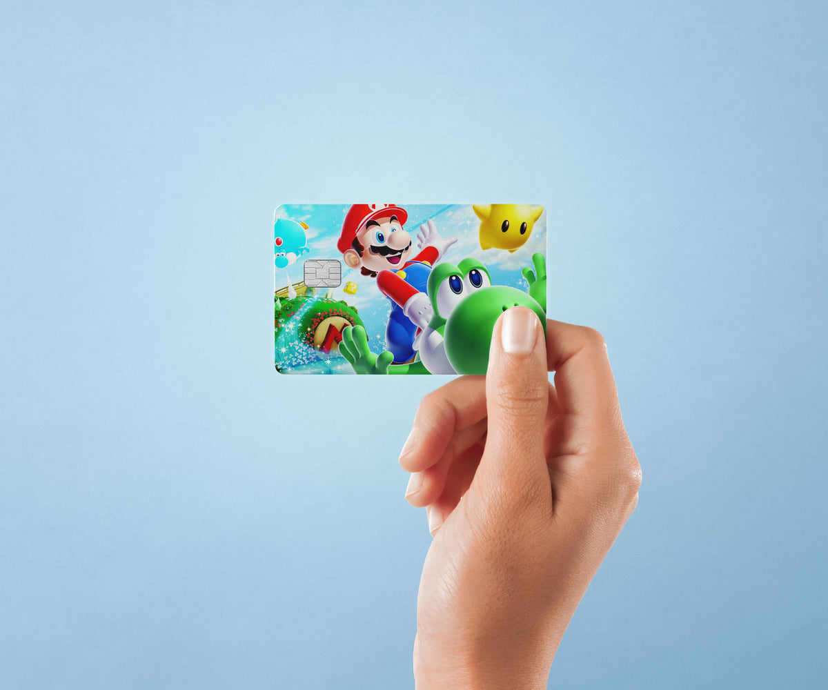 Tv Spel Mario - Premium Vinyl Credit Card Skin Cover by Wonderwallsboutique