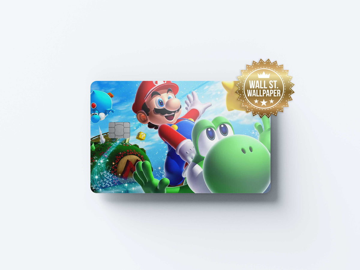 Tv Spel Mario - Premium Vinyl Credit Card Skin Cover by Wonderwallsboutique