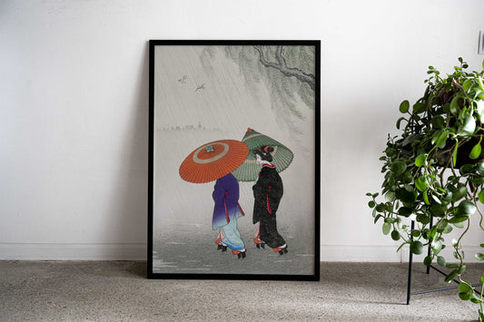Two Women Asian Style Poster | Wall Art for Home & Office | High-Quality Print - High-Quality Visual Display