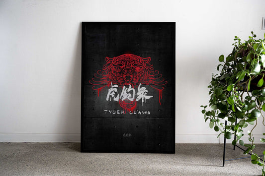 Tyger Claw Asian Style Poster | Wall Art for Home & Office | High-Quality Print - High-Quality Visual Display
