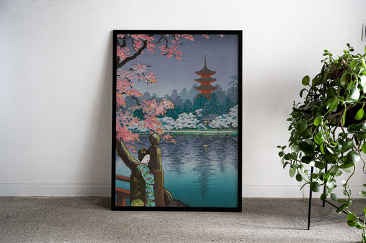 Ueno Park Asian Style Poster | Wall Art for Home & Office | High-Quality Print - High-Quality Visual Display