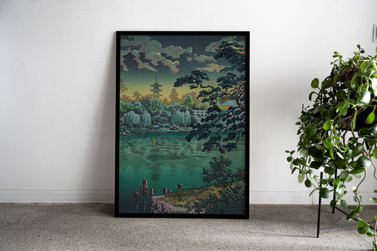 Ueno Shinobazu Pond Asian Style Poster | Wall Art for Home & Office | High-Quality Print - High-Quality Visual Display