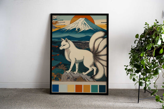 Ukiyo e Lake Kawaguchi Asian Style Poster | Wall Art for Home & Office | High-Quality Print - High-Quality Visual Display
