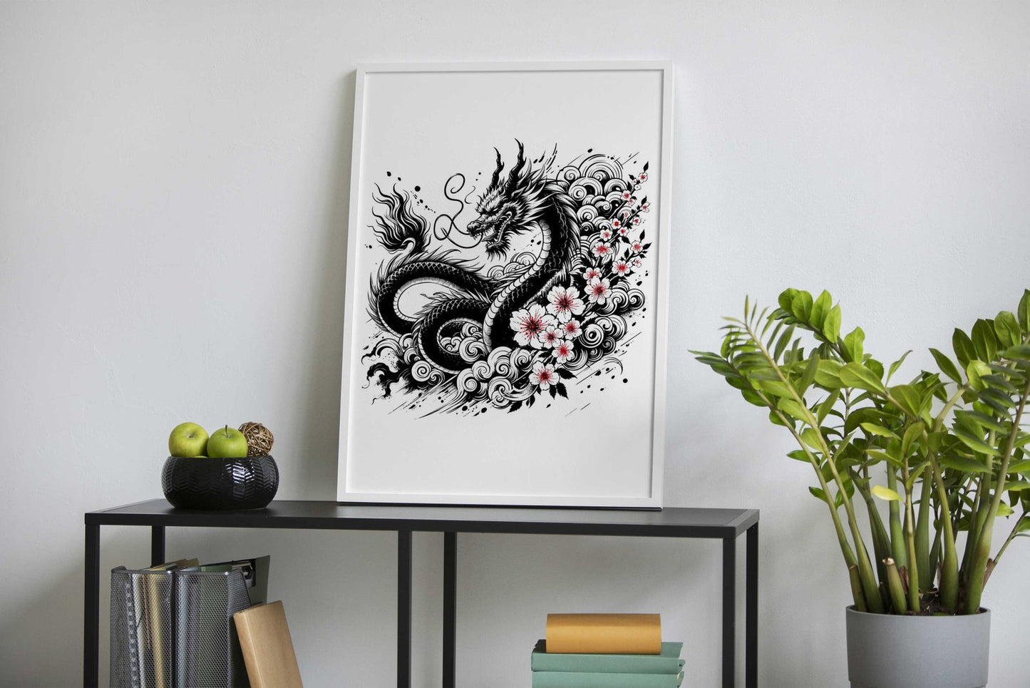 Ukiyo e Blue Mount Fuji Asian Style Poster | Wall Art for Home & Office | High-Quality Print - High-Quality Visual Display