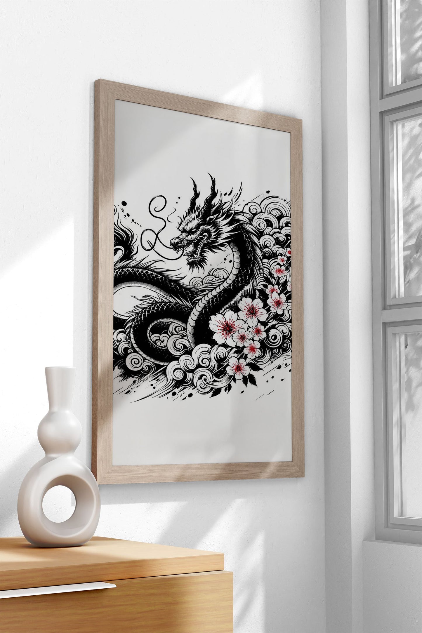 Ukiyo e Blue Mount Fuji Asian Style Poster | Wall Art for Home & Office | High-Quality Print - High-Quality Visual Display