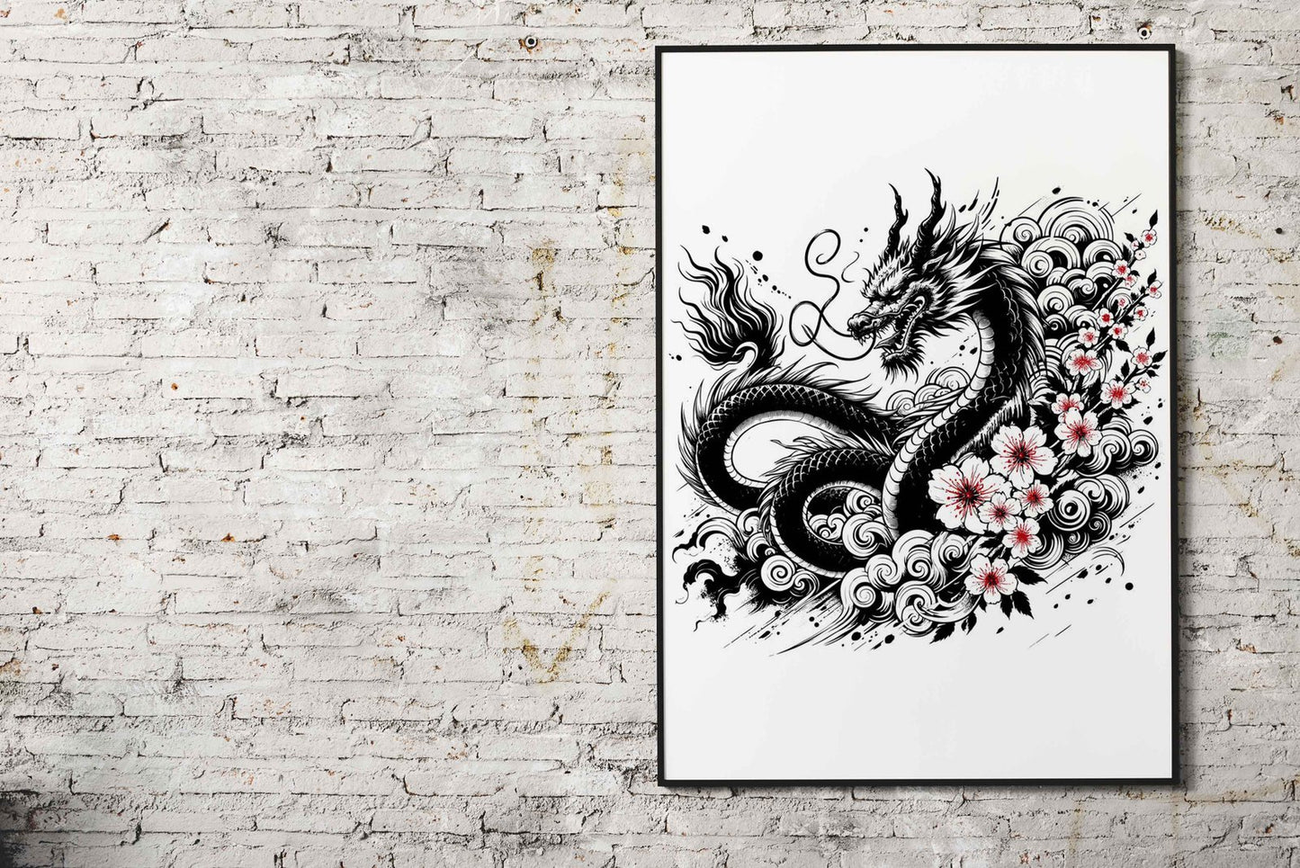 Ukiyo e Blue Mount Fuji Asian Style Poster | Wall Art for Home & Office | High-Quality Print - High-Quality Visual Display