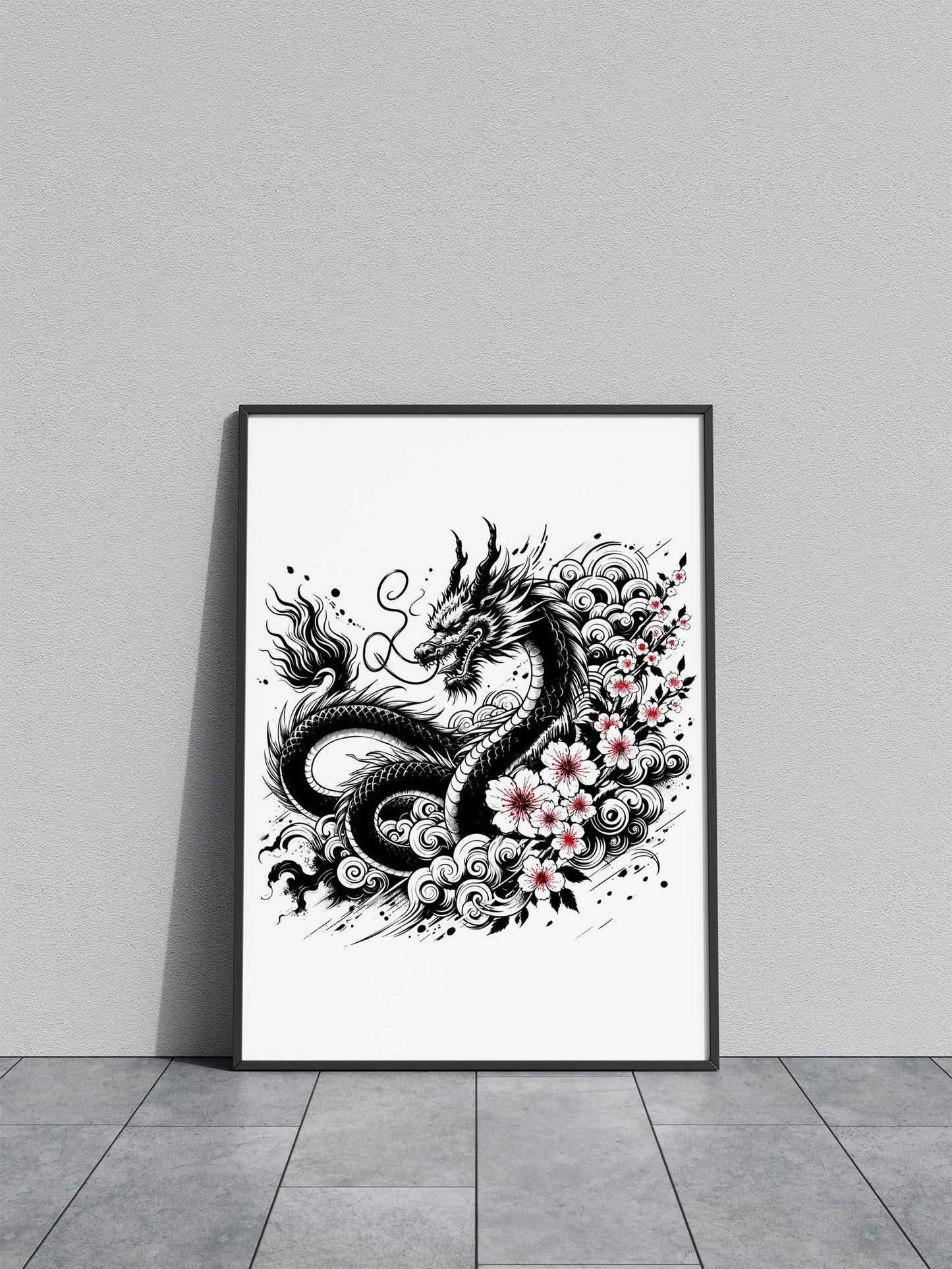 Ukiyo e Blue Mount Fuji Asian Style Poster | Wall Art for Home & Office | High-Quality Print - High-Quality Visual Display