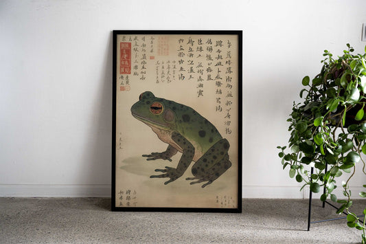 Ukiyo e Fuji Lake Yamanaka Asian Style Poster | Wall Art for Home & Office | High-Quality Print - High-Quality Visual Display