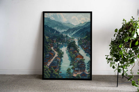 Ukiyo e Yazama Kihei Asian Style Poster | Wall Art for Home & Office | High-Quality Print - High-Quality Visual Display