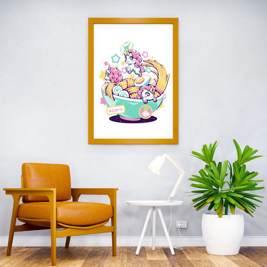 Unicorn Bowl Asian Style Poster | Wall Art for Home & Office | High-Quality Print - High-Quality Visual Display