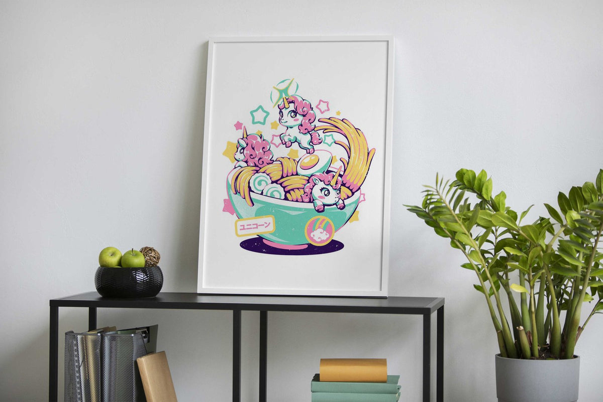 Unicorn Bowl Asian Style Poster | Wall Art for Home & Office | High-Quality Print - High-Quality Visual Display