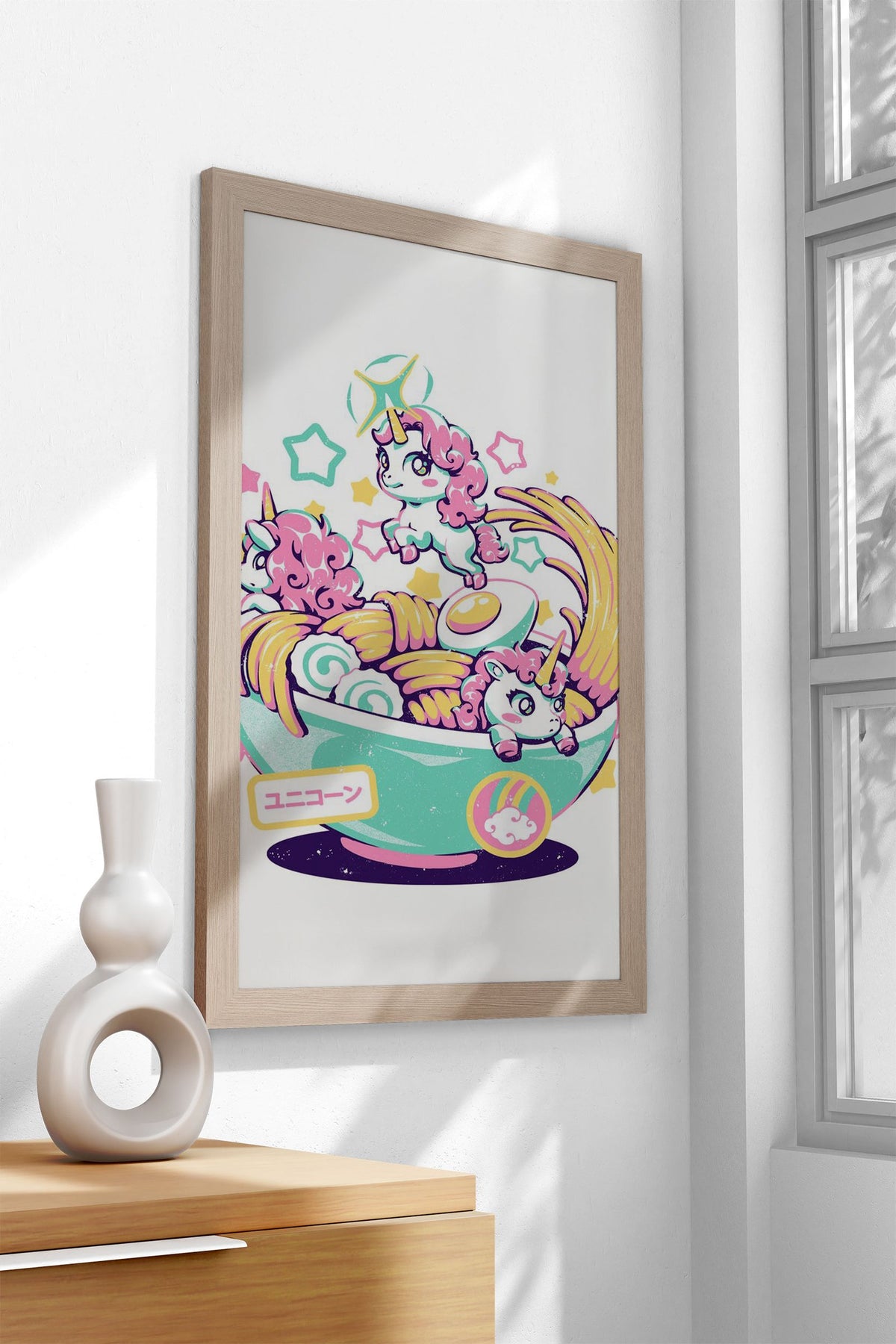 Unicorn Bowl Asian Style Poster | Wall Art for Home & Office | High-Quality Print - High-Quality Visual Display