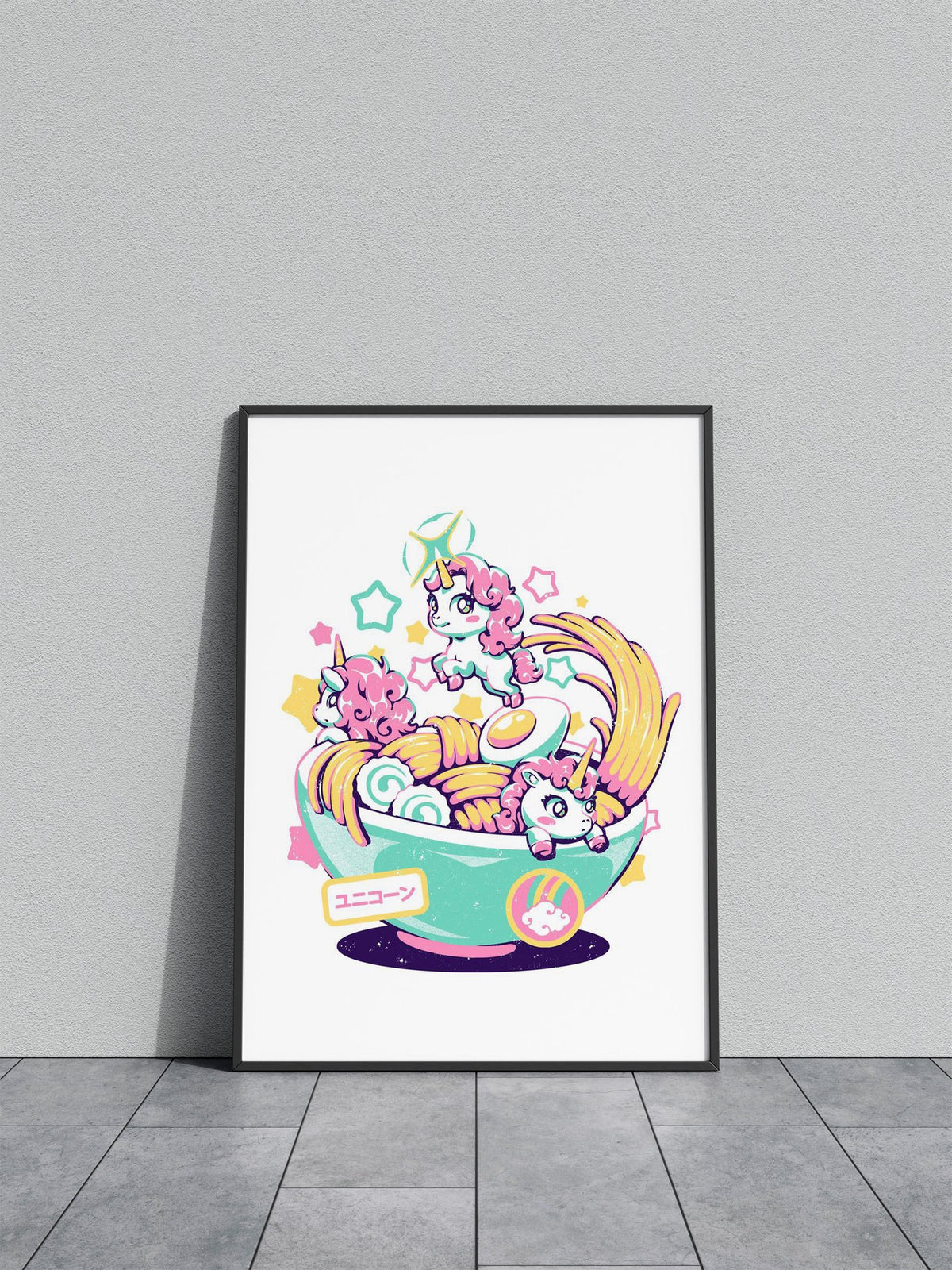 Unicorn Bowl Asian Style Poster | Wall Art for Home & Office | High-Quality Print - High-Quality Visual Display