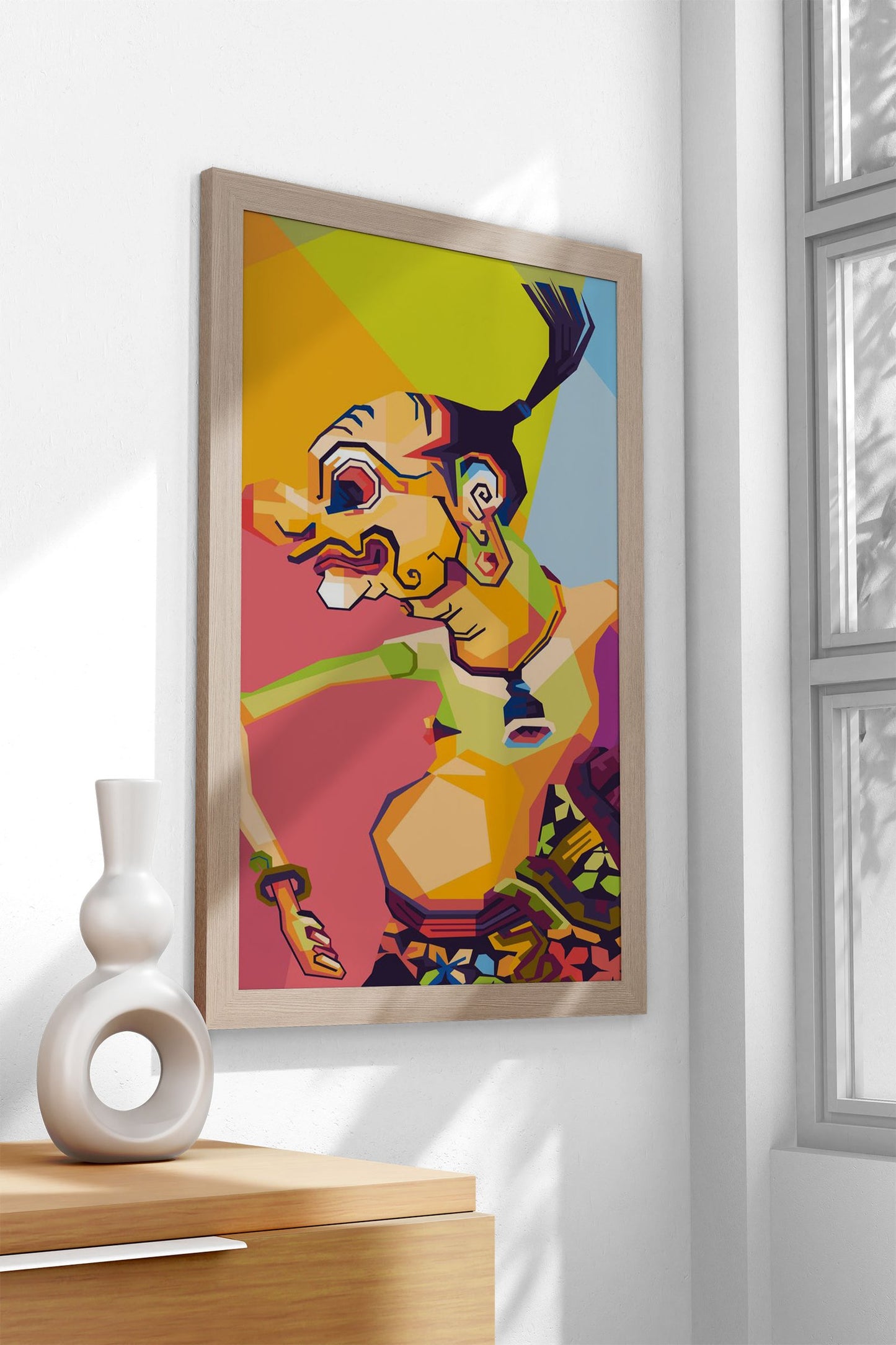 Unique Java WPAP Character Asian Style Poster | Wall Art for Home & Office | High-Quality Print - High-Quality Visual Display