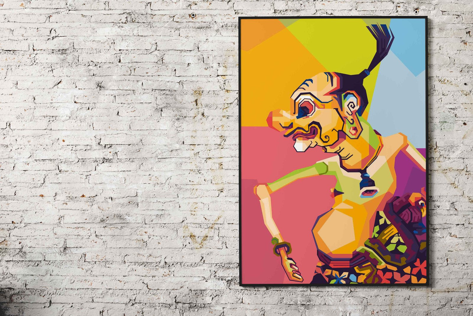 Unique Java WPAP Character Asian Style Poster | Wall Art for Home & Office | High-Quality Print - High-Quality Visual Display