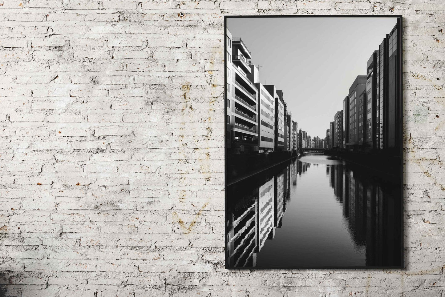 Urban Canal Reflection Asian Style Poster | Wall Art for Home & Office | High-Quality Print - High-Quality Visual Display