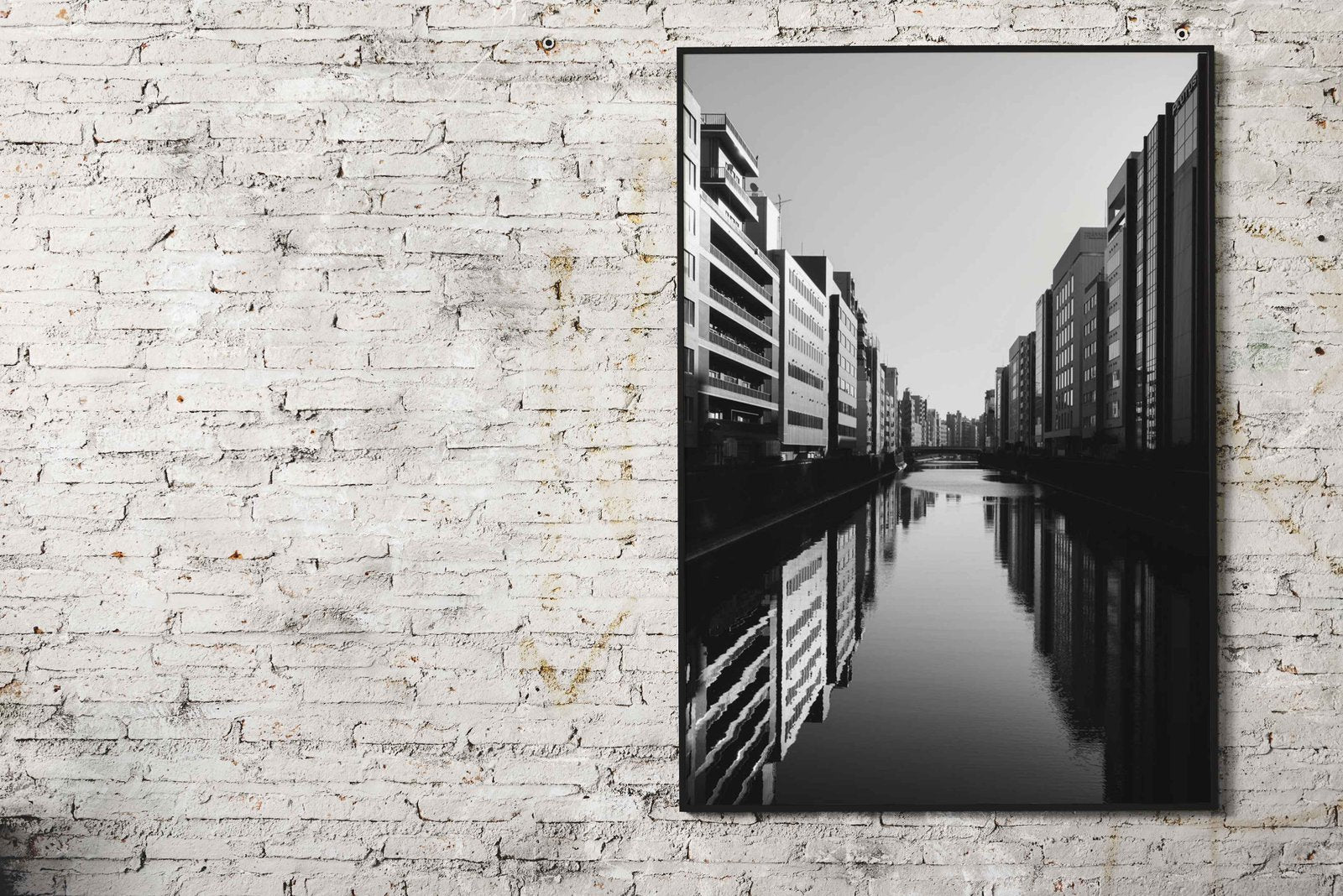 Urban Canal Reflection Asian Style Poster | Wall Art for Home & Office | High-Quality Print - High-Quality Visual Display