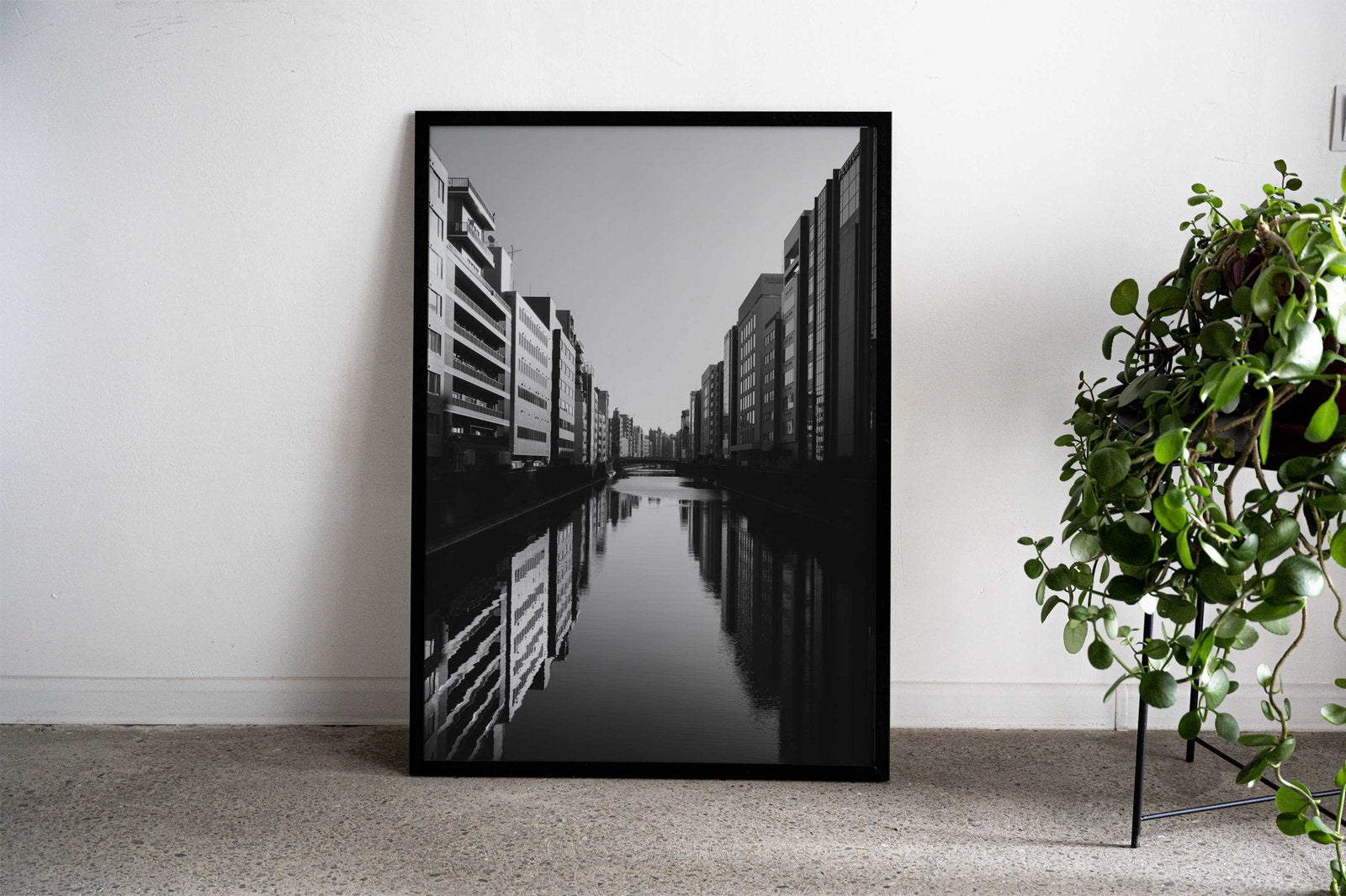 Urban Canal Reflection Asian Style Poster | Wall Art for Home & Office | High-Quality Print - High-Quality Visual Display