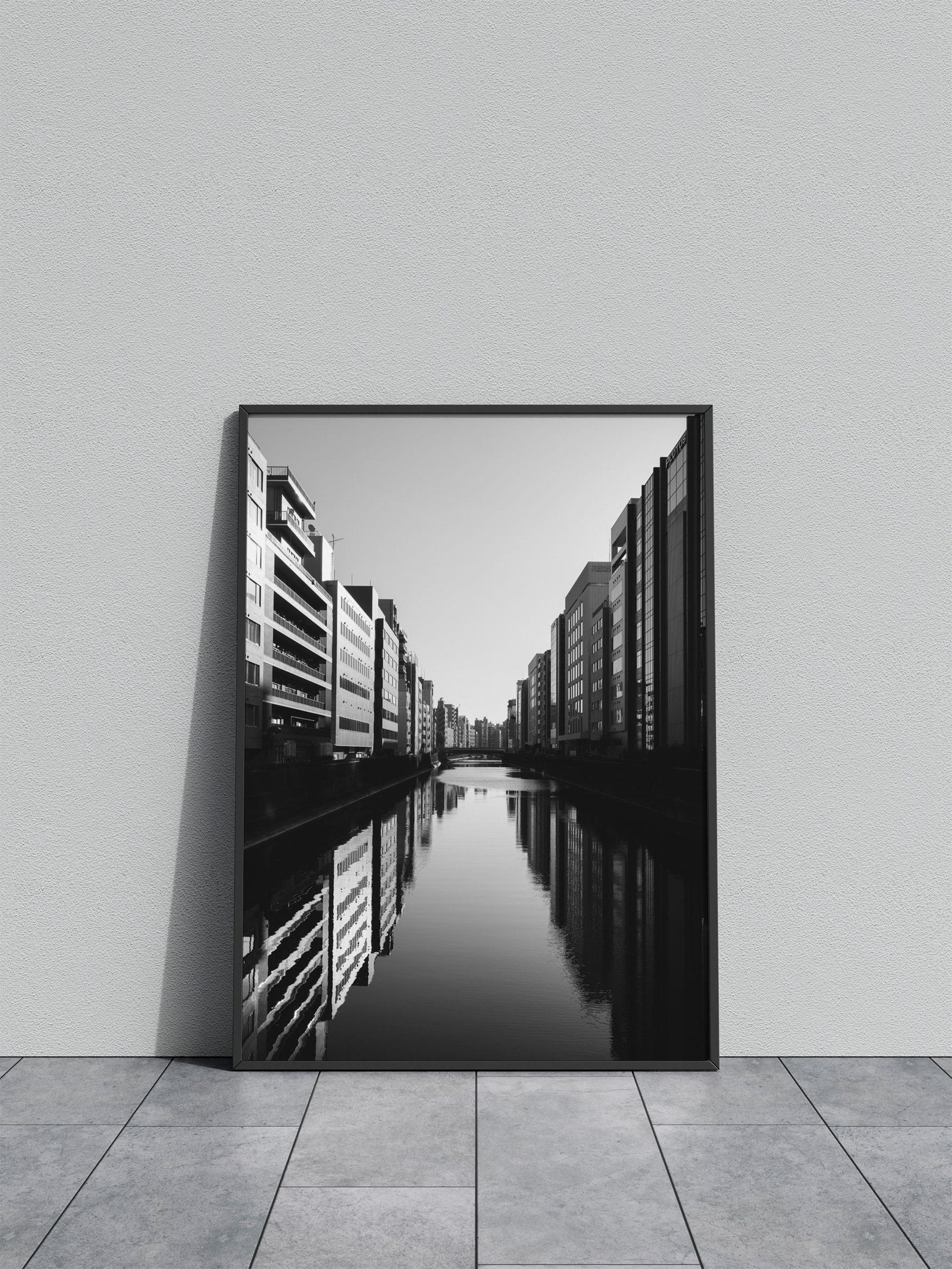 Urban Canal Reflection Asian Style Poster | Wall Art for Home & Office | High-Quality Print - High-Quality Visual Display