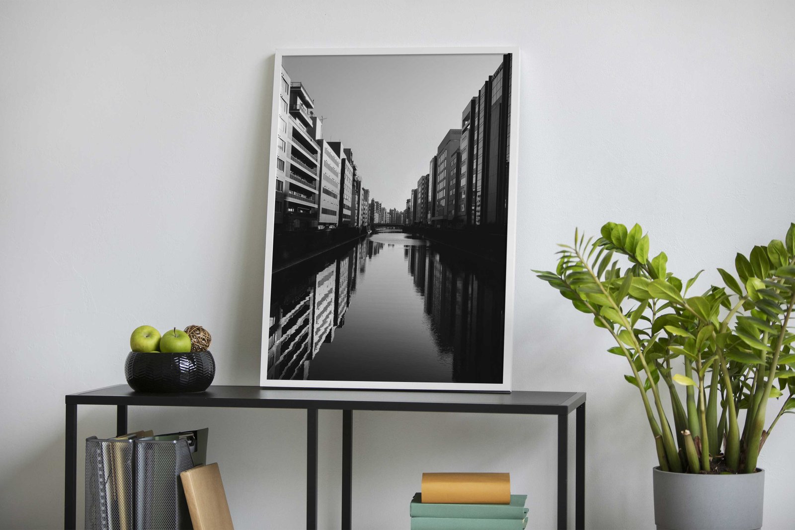 Urban Canal Reflection Asian Style Poster | Wall Art for Home & Office | High-Quality Print - High-Quality Visual Display