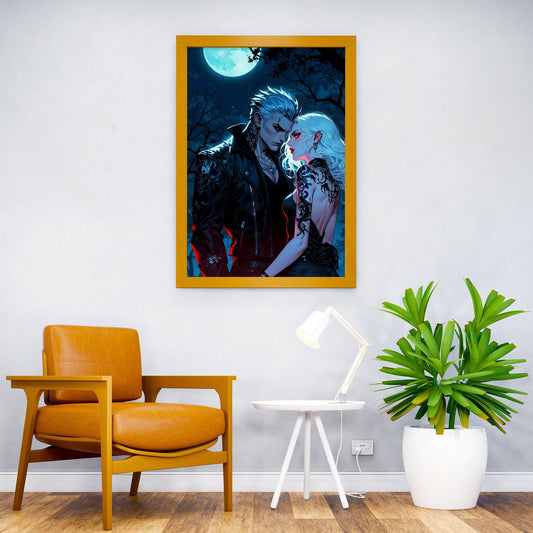 Vampire Love Asian Style Poster | Wall Art for Home & Office | High-Quality Print - High-Quality Visual Display