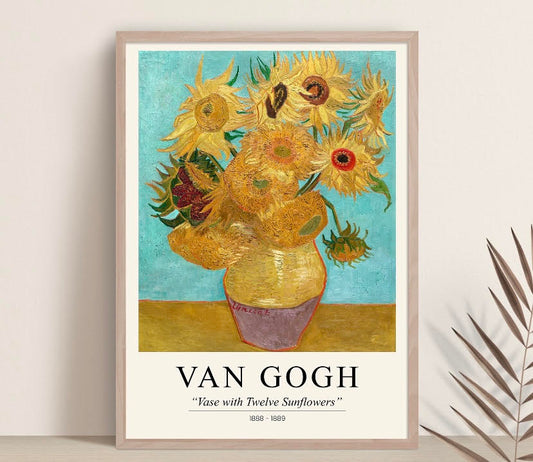 Vintage Wall Art: Van Gogh's Sunflowers Print