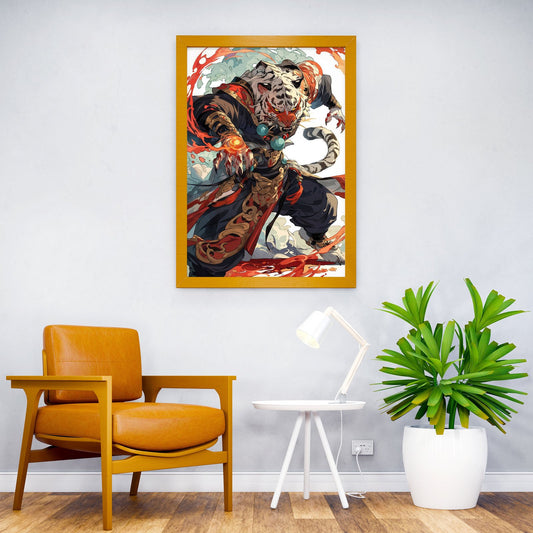 Vanguard Tiger Wukong Asian Style Poster | Wall Art for Home & Office | High-Quality Print - High-Quality Visual Display