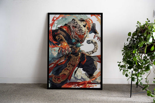 Vanguard Tiger Wukong Asian Style Poster | Wall Art for Home & Office | High-Quality Print - High-Quality Visual Display