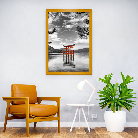 Vermilion torii Miyajima Asian Style Poster | Wall Art for Home & Office | High-Quality Print - High-Quality Visual Display