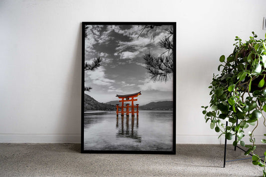 Vermilion torii Miyajima Asian Style Poster | Wall Art for Home & Office | High-Quality Print - High-Quality Visual Display