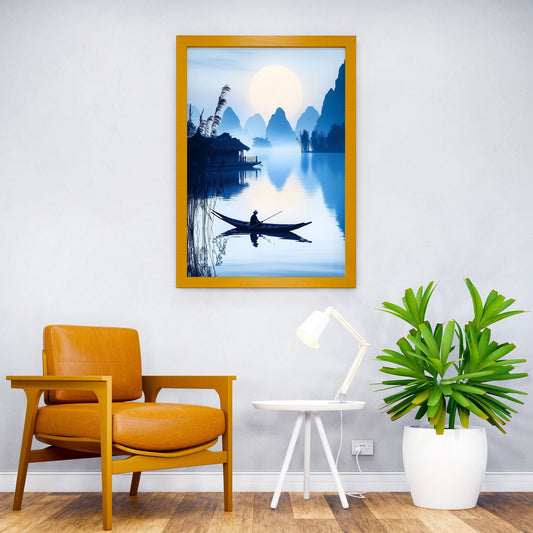 Vietnam Asia Asian Boat Asian Style Poster | Wall Art for Home & Office | High-Quality Print - High-Quality Visual Display