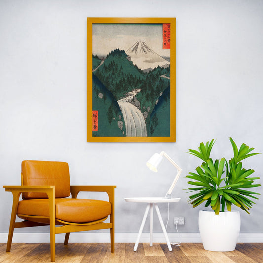 View of Fuji Asian Style Poster | Wall Art for Home & Office | High-Quality Print - High-Quality Visual Display