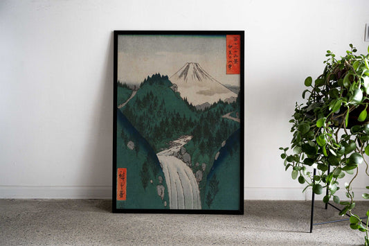 View of Fuji Asian Style Poster | Wall Art for Home & Office | High-Quality Print - High-Quality Visual Display
