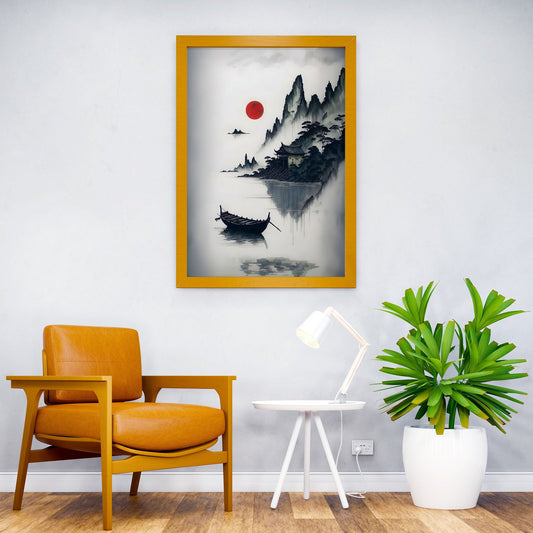 Vintage Asian Minimalism Asian Style Poster | Wall Art for Home & Office | High-Quality Print - High-Quality Visual Display