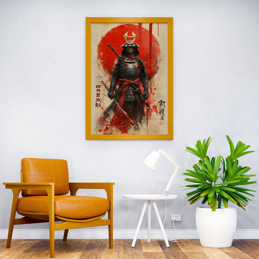 Vintage Japanese Samurai Asian Style Poster | Wall Art for Home & Office | High-Quality Print - High-Quality Visual Display