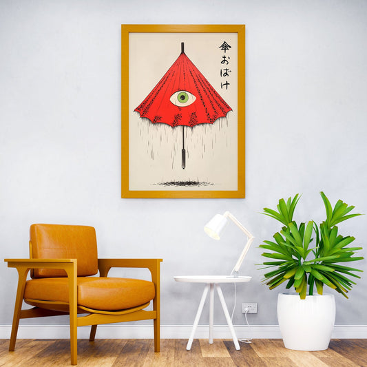 Vintage Kasa obake Yokai Asian Style Poster | Wall Art for Home & Office | High-Quality Print - High-Quality Visual Display