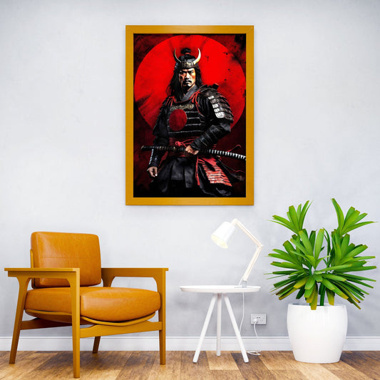 Vintage Ronin Portrait Asian Style Poster | Wall Art for Home & Office | High-Quality Print - High-Quality Visual Display