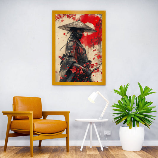 Vintage Samurai Warrior Asian Style Poster | Wall Art for Home & Office | High-Quality Print - High-Quality Visual Display