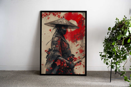 Vintage Samurai Warrior Asian Style Poster | Wall Art for Home & Office | High-Quality Print - High-Quality Visual Display
