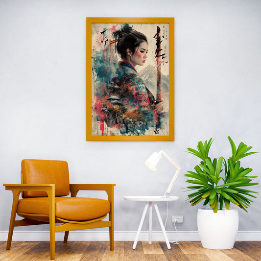 Vintage Samurai Asian Style Poster | Wall Art for Home & Office | High-Quality Print - High-Quality Visual Display