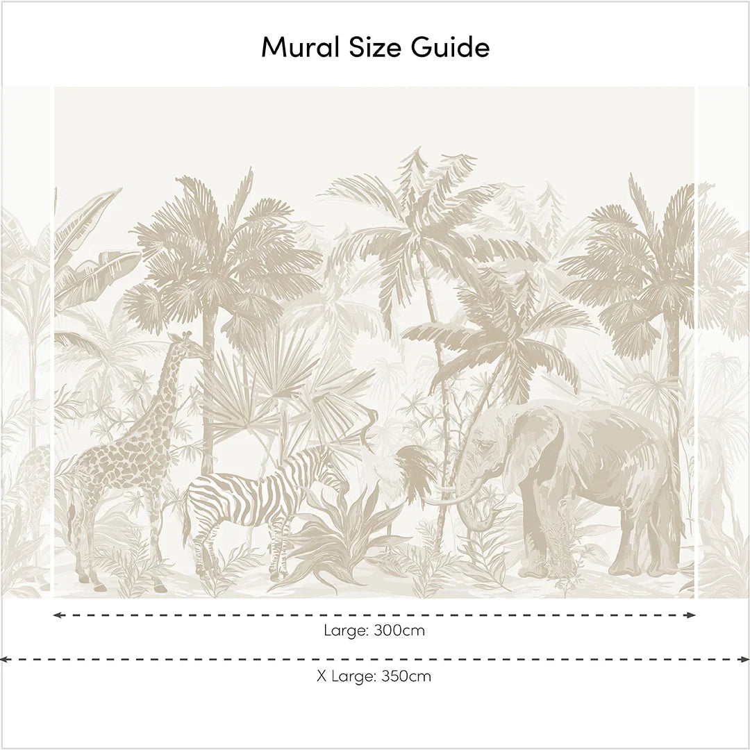 Neutral Vintage Explorer Wall Mural