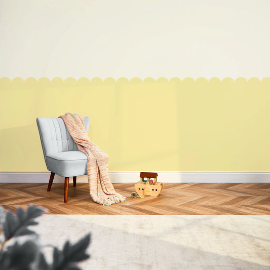 Mustard Boho Mermaid Wall Mural