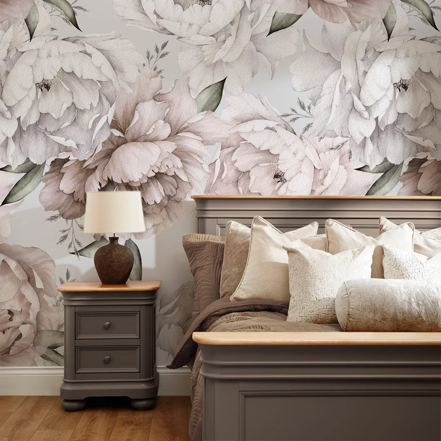 Blush Vintage Peony Wall Mural
