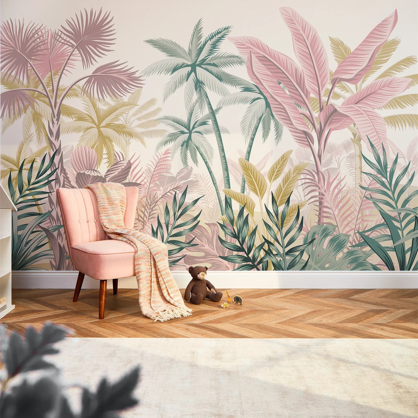 Multicolored Jungle Escape Wall Mural