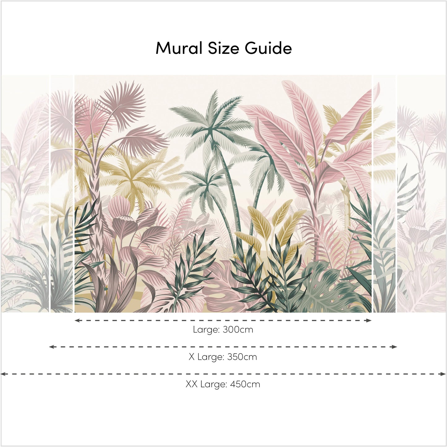 Multicolored Jungle Escape Wall Mural