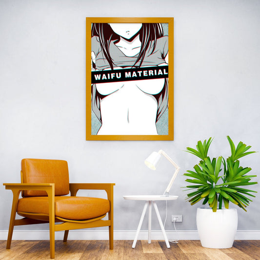 Waifu Material Asian Style Poster | Wall Art for Home & Office | High-Quality Print - High-Quality Visual Display