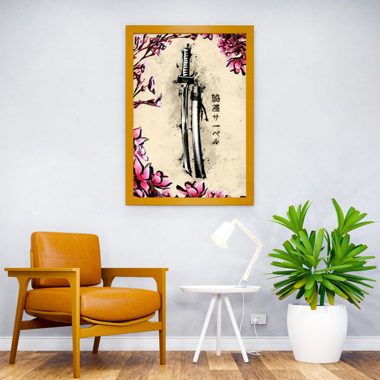 Wakizashi weapon Asian Style Poster | Wall Art for Home & Office | High-Quality Print - High-Quality Visual Display